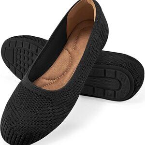 Flats for Women Ballets Shoes: Comfortable Knitted Dressy Work Flats